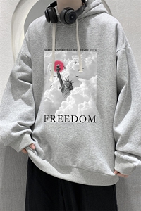 纯棉连帽卫衣男大码运动帽衫宽松薄WY2326-P35 加绒款-P40图片