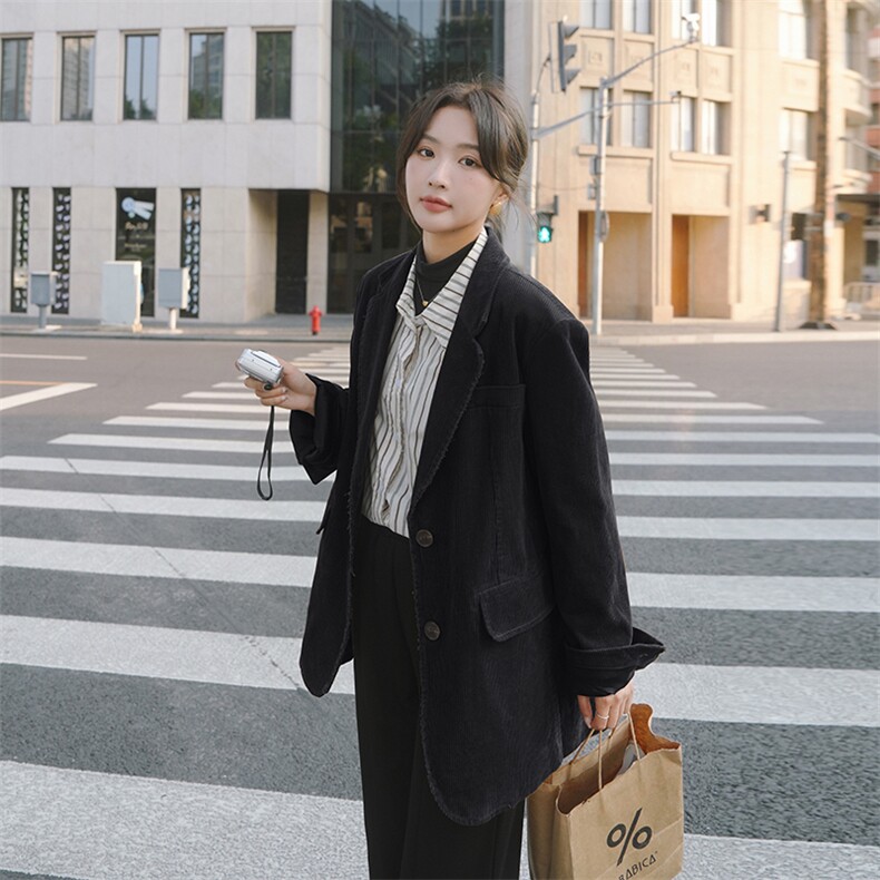 爆-款现货灯芯绒西装外套212-2389-P140K190加棉P150-K209,女装西装,浙宝285（原212）