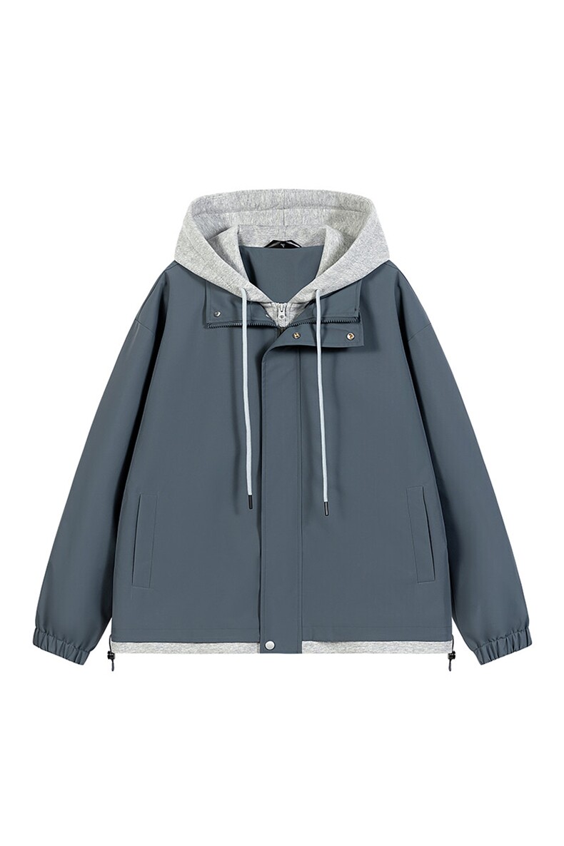 秋季现货假两件夹克男二开三防冲锋衣外套DSA157B-JK763-P68,男装夹克,电商A157B