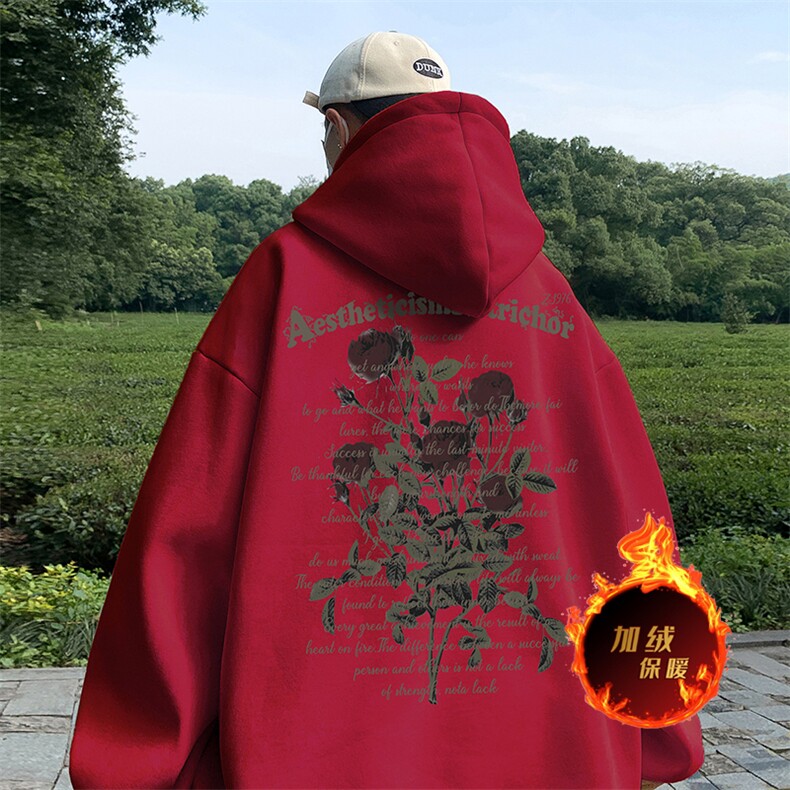 500克重磅秋冬美式加绒加厚卫衣外套DL285常规特P35加绒特P40,男装卫衣,电商A486