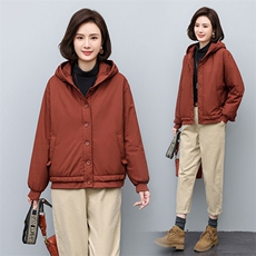 连帽时尚轻便夹棉加厚保暖棉衣舒适棉服，女装棉衣/棉服，3200格调