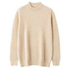 2025年秋季时尚百搭通勤简约休闲竖条半高领，男装羊绒套衫，晨晟羊绒