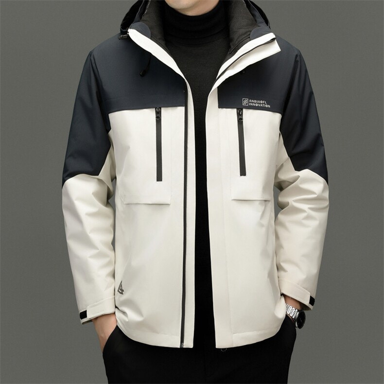 HYD2536新款冬季男士白鸭绒羽绒服连帽保暖外套修身大衣，男装羽绒服，电商B360