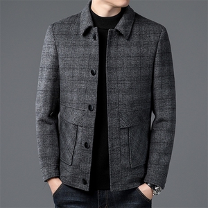 DZ9A63钱塘2020-3冬季厚款商务休闲翻领中年男士夹克外套P255图片