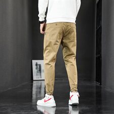 2021新款潮男休闲裤男季冬束脚裤工装宽松长裤子K702-P45，男装休闲裤，星座610（原A335）