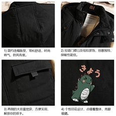 MJ47037-P80棉马甲男士大码加厚棉背心男坎肩男砖墙，男装背心/马甲，电商A040A