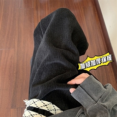 美式ins垂感直筒阔腿休闲裤K238P55不加绒K238JR加绒P65，男装卫衣，电商A102B