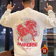 1506-1/WWJ42161/P36印花秋冬卫衣男冬季韩版新款圆领宽松上衣，男装卫衣，星座1506-1