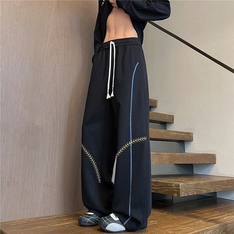 美式抽绳工装裤男女复古宽松休闲裤KZ636-P50,男装工装外套,星座308B-2