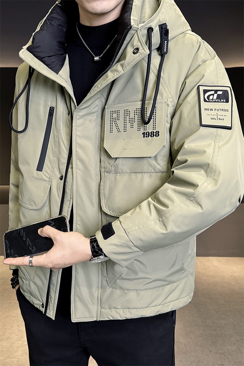 标50白鸭绒户外工装羽绒服男2025新款冬季外套C317-Y6810-P235,男装羽绒服,电商C317
