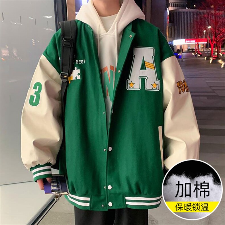 新款男百搭棒球服加棉夹克外套22120JM-P100控148,男装夹克,星座717