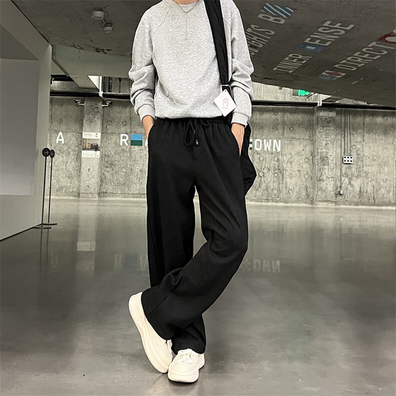 902-106-P48秋冬款毛呢休闲裤男卫裤搭配卫衣夹克毛衣牛仔裤子,男装休闲裤,星座902A