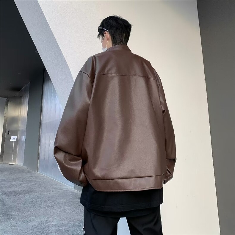 PU皮夹克美式秋冬季新款外套J8231P65,男装夹克,星座1116-2