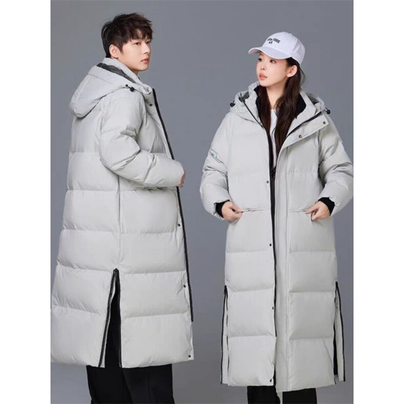 (网图)超长款羽绒服情侣同款加厚宽松休闲潮韩系313B-YJ985-P140,男装羽绒服,星座313B