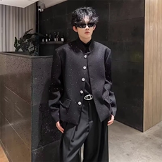 1506/QXZ390/P66韩版潮流宽松港风西装外套男春秋百搭休闲西服，男装西服套装，星座1506