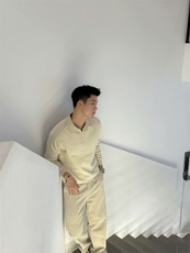程南同款松弛老钱风格调混纺极简polo针织长袖毛衣1218-P70，男装针织衫/毛衣，星座1012-1