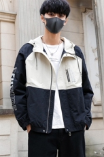 夹克男秋季新款上衣撞色连帽外套男装DS315T，男装夹克，电商A102