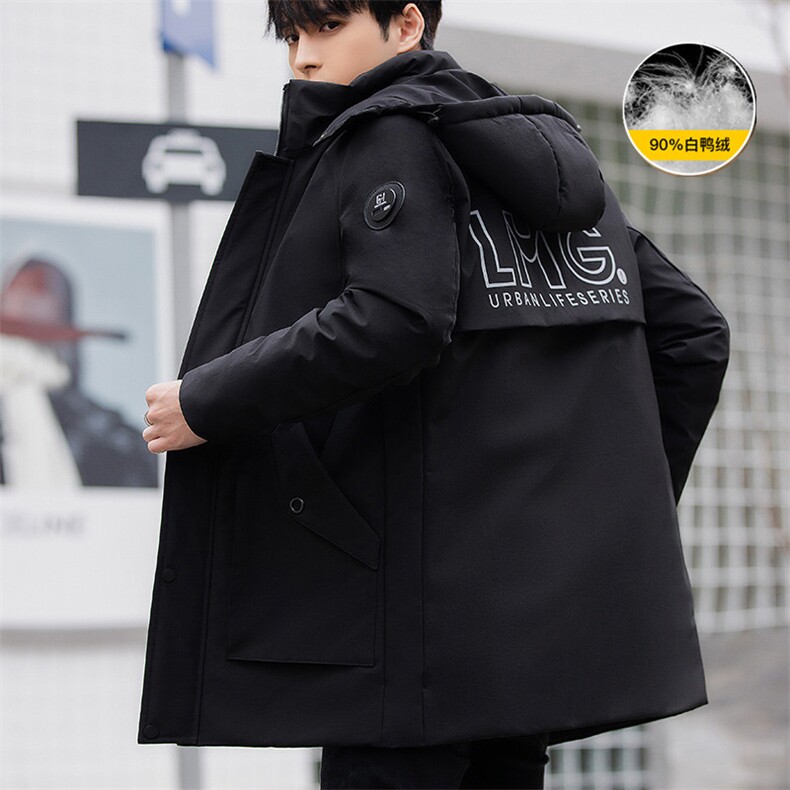 主推 90%白鸭绒M-8XL大码中长羽绒服 109-2199-P205报告图片