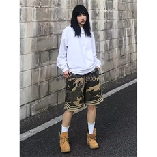 美式复古迷彩工装短裤男女2025夏季新款五分裤运动裤YDA15-P36，男装牛仔裤，星座208-5