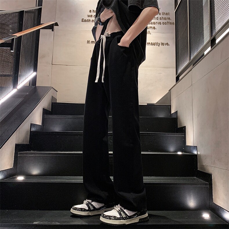 KJ603-P55直播品质男女宽松直筒休闲牛仔裤蓝色百搭纯色牛仔裤,男装牛仔裤,电商B327
