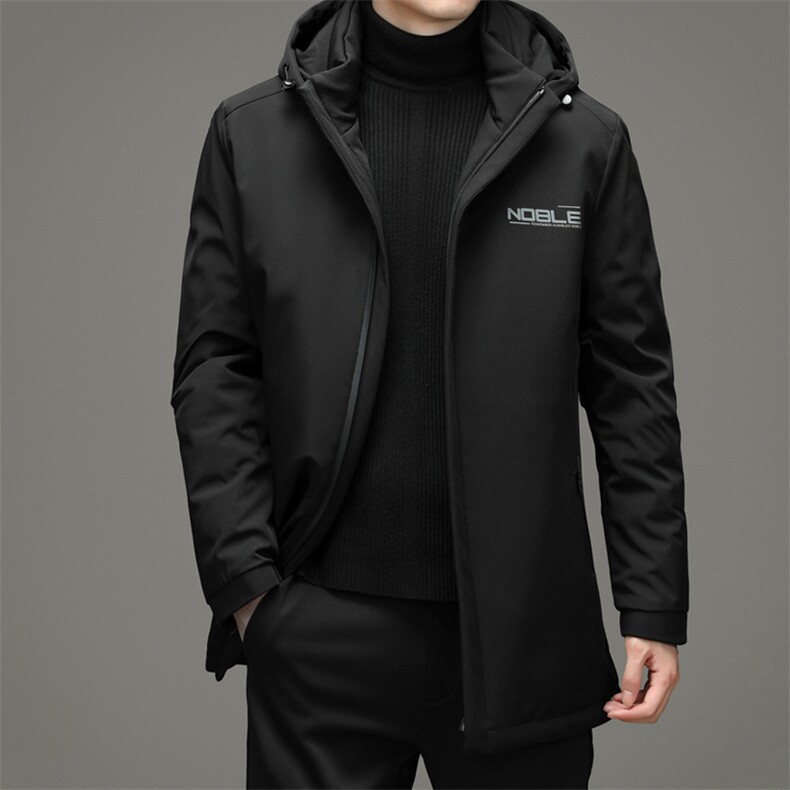 冬季新款中年可脱卸羽绒服爸爸装加厚保暖男装外套DFLDY1020-P300图片