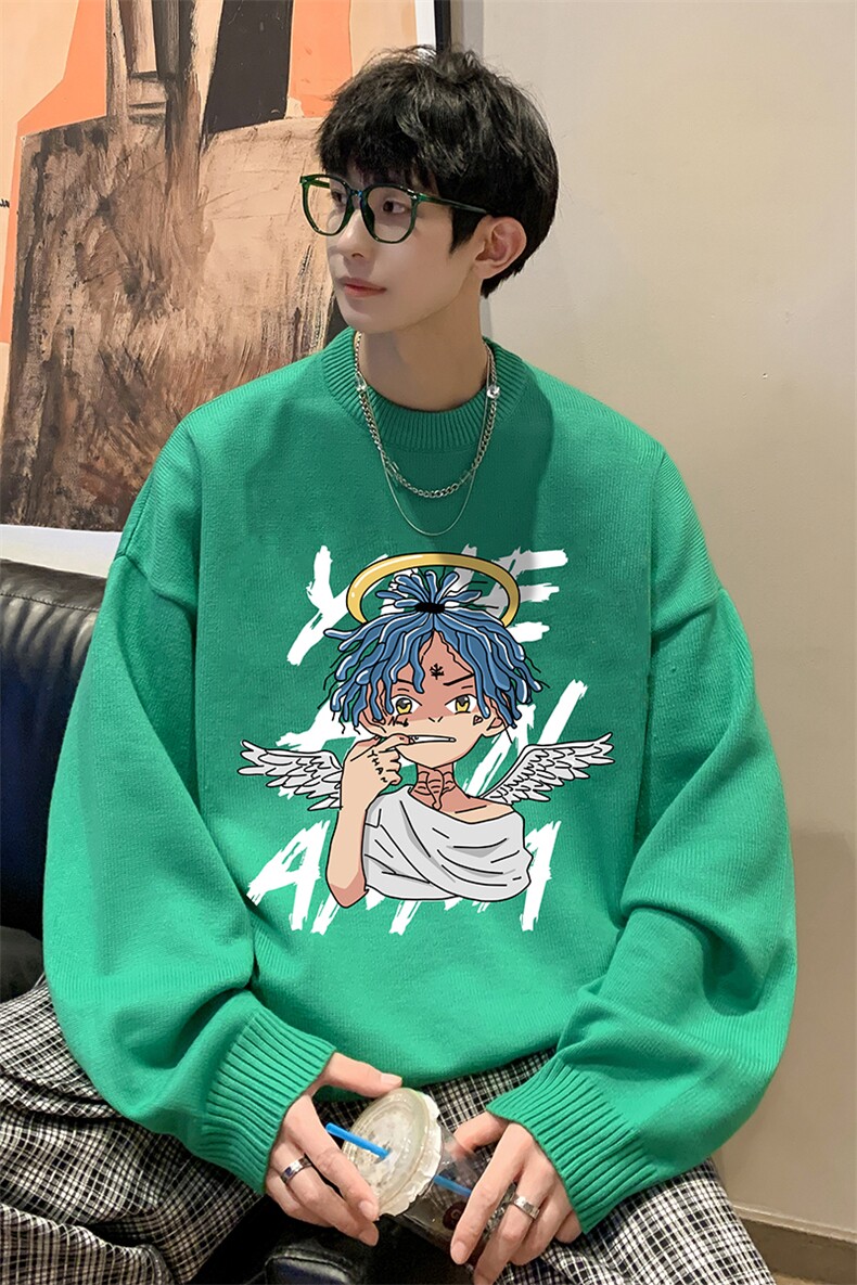 抖音供货、现货秋季冬圆领毛衣宽松打底衫D223A-MY2301-特P40,男装针织衫/毛衣,电商019-1