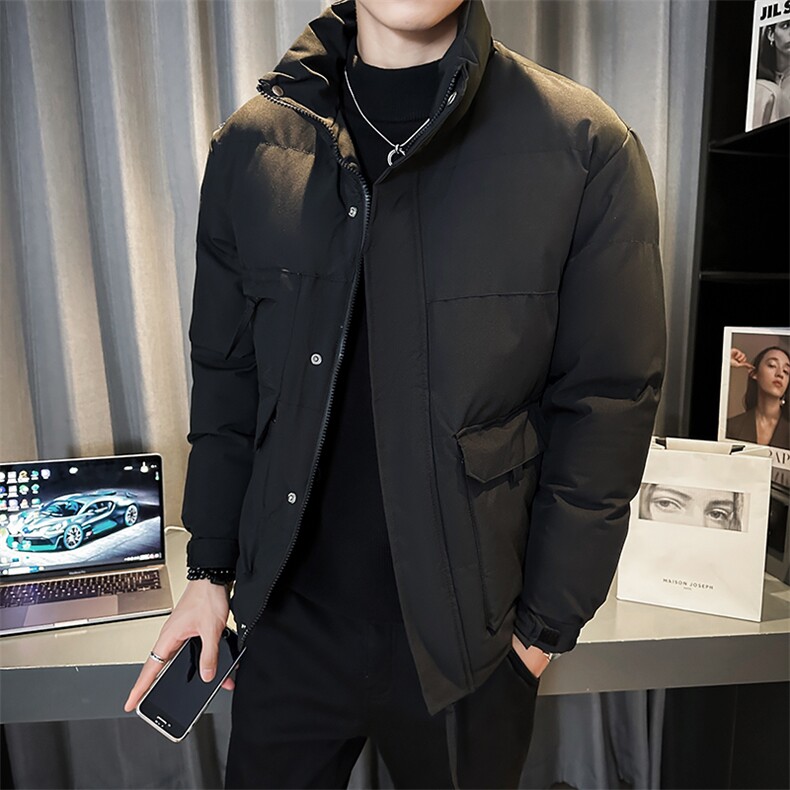 冬季工装潮流加厚韩版棉衣外套棉服小伙店主风MY923特P75,男装棉衣,星座301B-1