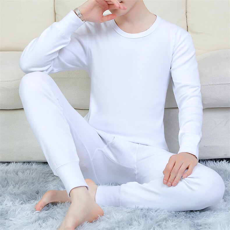 保暖内衣男士秋衣秋裤纯棉纯色棉毛衫全棉保暖套装TZ3203-40,男装棉衣,星座310B-3