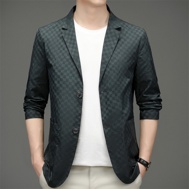 单西外套男2023春季新款商务宽松西服帅气休闲西装SFTX2208-P130,男装西服,电商B212（原钱塘6029）