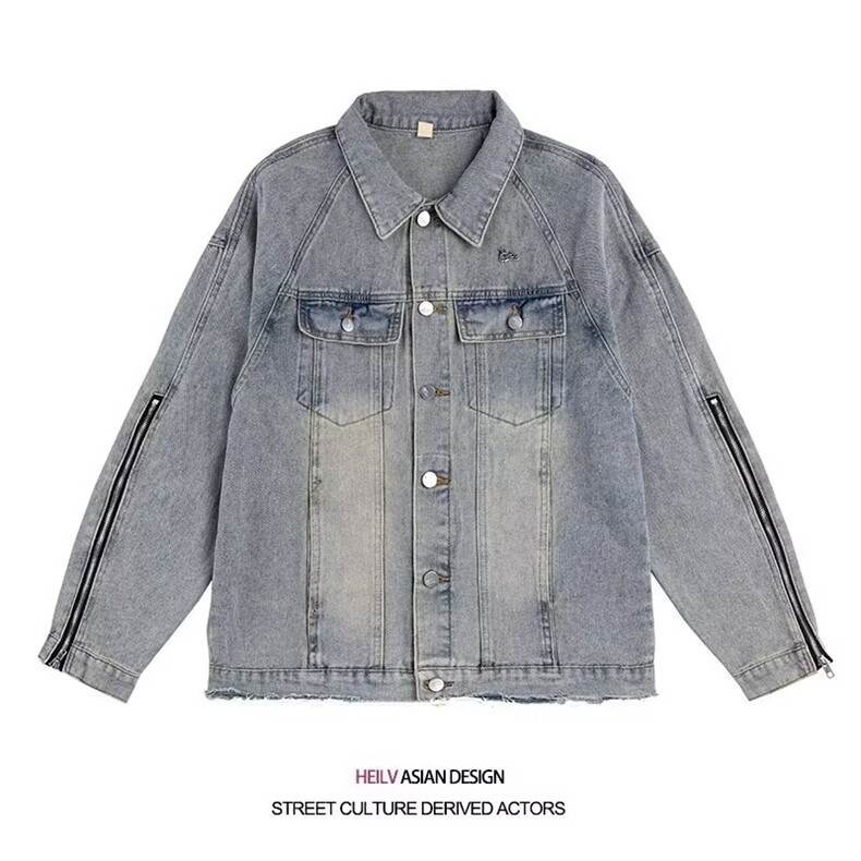 1506/GY80720/P45悟空有货美式复古水洗牛仔夹克男女潮牌街头，男装夹克，星座1506A