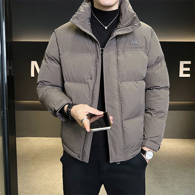 L-4XLMY6607-P175冬季新款短款立领纯色棉衣男加厚保暖外套男,男装棉衣,电商B321-1