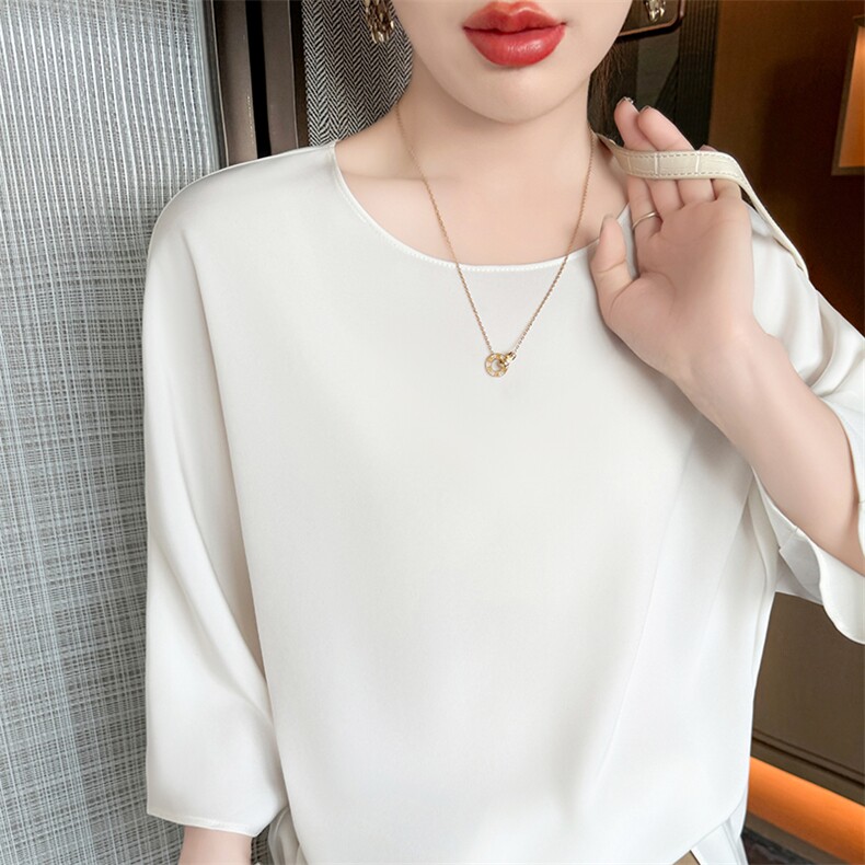 高级感无袖连衣裙夏真丝小黑裙直筒裙小个子中长款醋酸打底背心裙，女装T恤，九戎