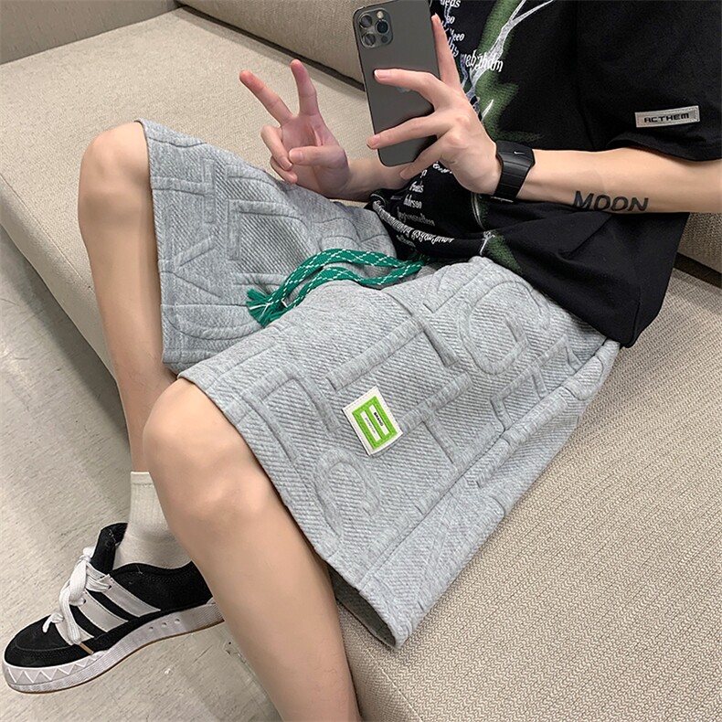 2023华夫格针织短裤夏季重磅潮牌休闲运动5六分裤子K07-P40-控68,男装休闲裤,星座816A（原B366）