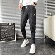 2025年秋季新品牛仔裤男士韩版修身束脚裤潮牌男士休闲裤长裤，男装牛仔裤，电商A327