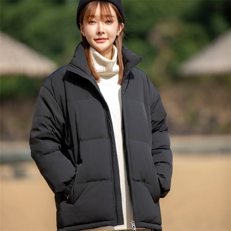 Y9977-P160冬季90绒大码情侣羽绒服（黑色，米白插黑S-6XL）,男装羽绒服,星座109