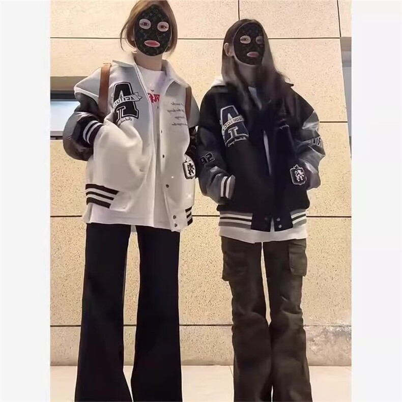 J9989-P78高街潮牌港风韩版潮流宽松夹克春秋痞帅外套,男装夹克,星座617A-2
