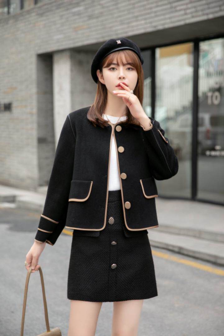 冬装新款：双面羊绒小香风外套M一X，其它，拉思维加丝