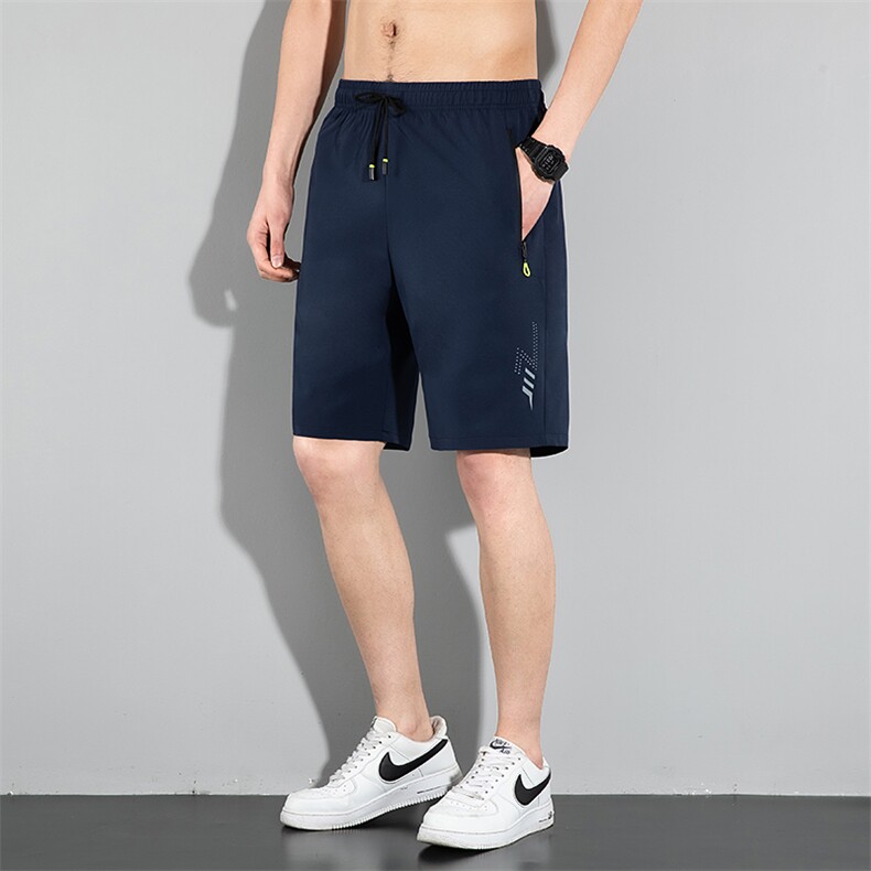 冰丝短裤男士五分裤夏季薄款速干弹力宽松运动大码下装2309-P17,男装牛仔裤,星座1403A