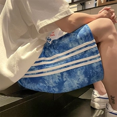 扎染短裤男夏季ins超火5分裤炸街百搭学生潮牌抽绳短裤DK430-P28，男装休闲裤，星座1109-3