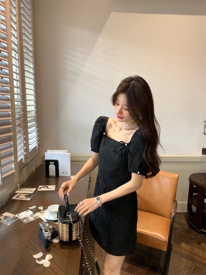 气质蝴蝶结连衣裙，女装连衣裙，M.W 嫚维