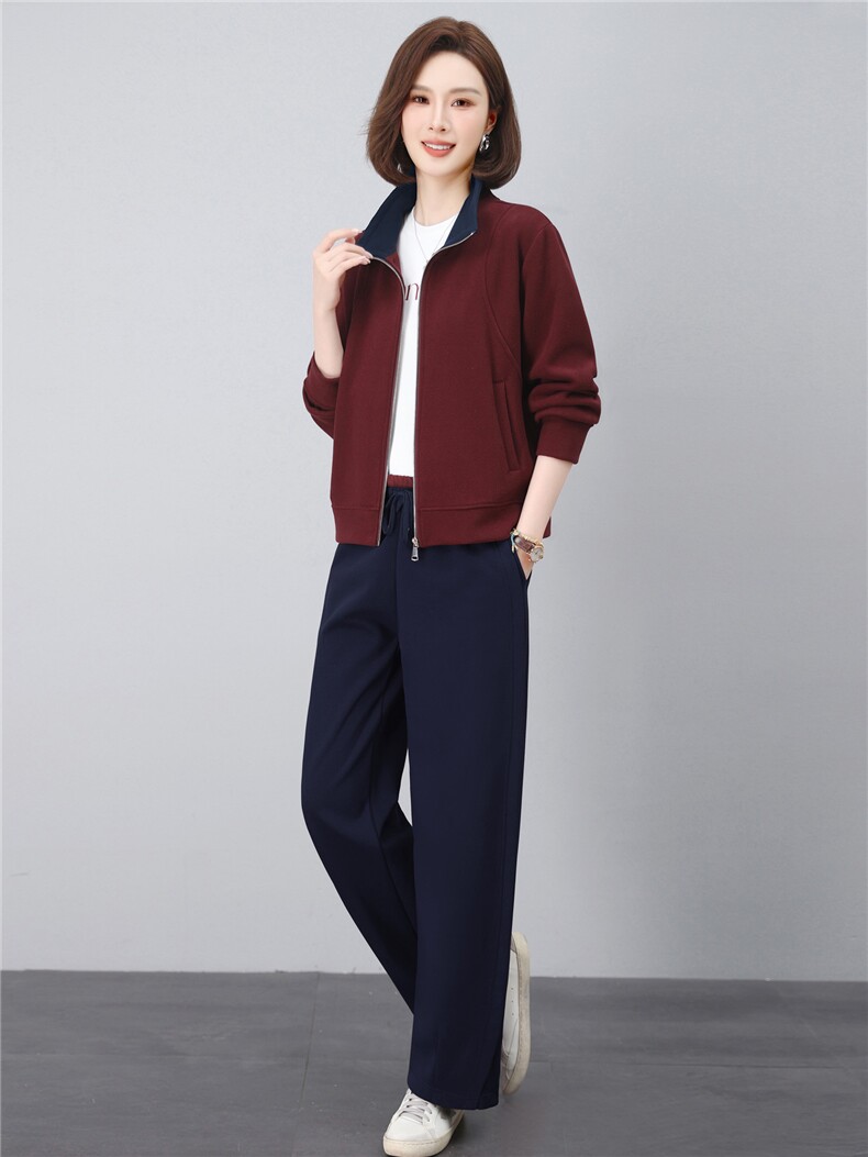 长期有货春秋2026年新款开衫卫衣中年妈妈休闲运动两件套女休闲裤,女装套装/套裙,璐依舞