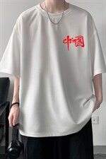 HT73276-P22华夫格t恤男短袖男大码五分袖大皂风，男装T恤，电商A040