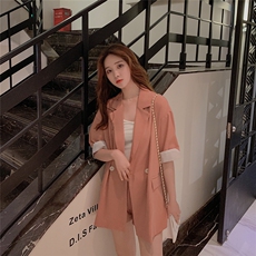 现货C329P95K1382021夏季新款3色可选小西装两件套装，女装套装/套裙，浙宝088