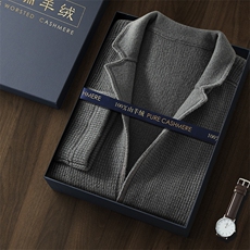 秋冬季新款舒适时尚百搭男士羊绒华夫格西装男装，男装西服，江帆羊绒