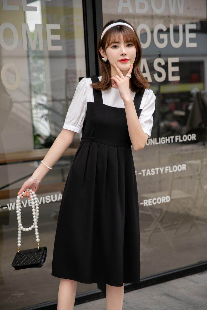 （现货）假两件连衣裙，女装连衣裙，伊娜蕾尔