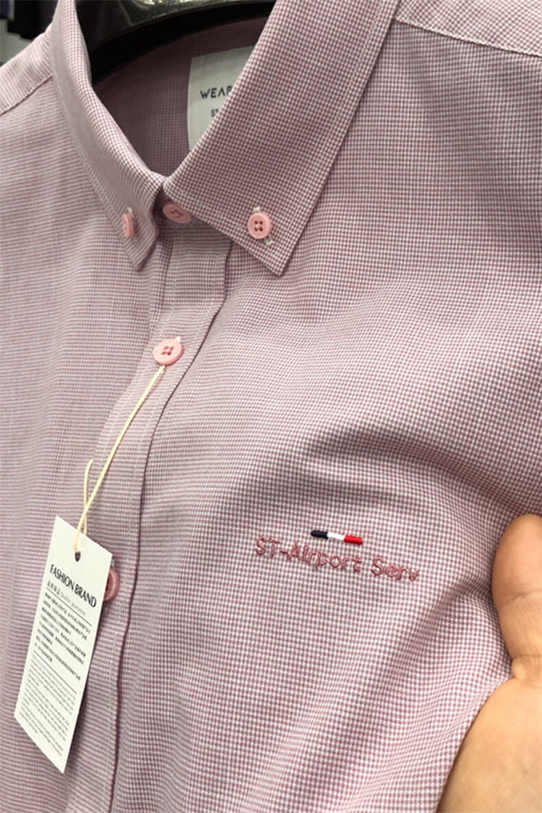 爸爸夏装短袖衬衫商务休闲男士上衣服夏季薄款衬衣夏天中年人男装,男装衬衫,电商B212（原钱塘6029）
