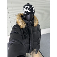 【有货】DMY63-P138可拆卸帽子毛领PU皮棉服男冬季短款连帽外套，男装棉衣，星座603-2
