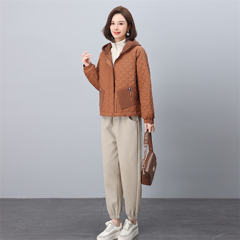 时尚保暖女装套装优雅气质外套搭配休闲裤,女装套装/套裙,叶笙衣