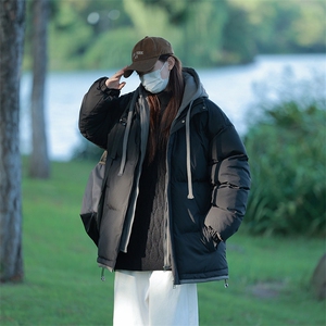 美式宽松假两件棉衣男连帽加厚保暖休闲百搭棉服外套M062-特价P63图片