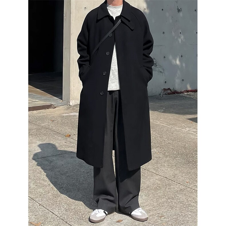 有货～冬季可立领ins韩版加棉加长毛呢大衣棉衣外套NZ666批135,男装棉衣,星座1004-6
